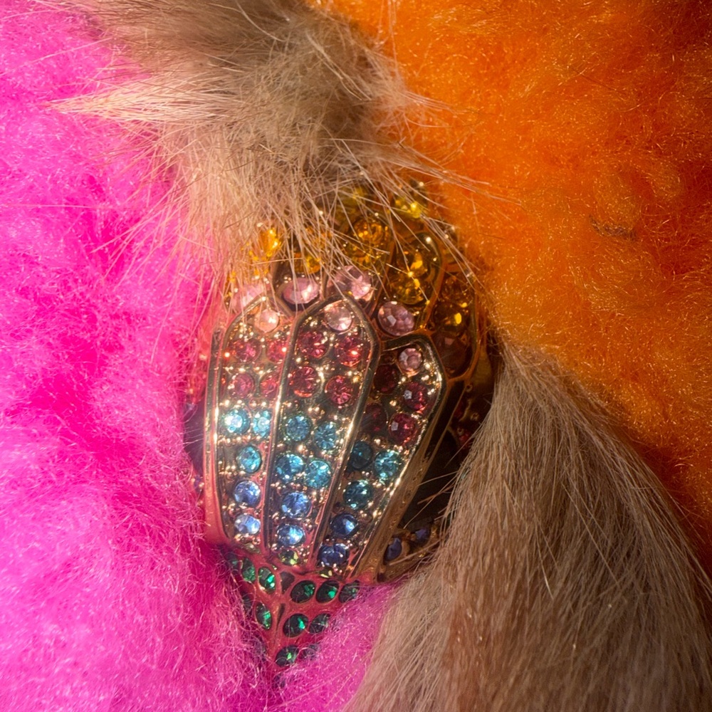 Kurt Geiger Multicolor Faux Fur Crossbody Bag - Picture 3 of 6